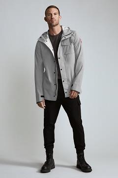 Chamarras Canada Goose Hombre México - Nanaimo Chubasquero Grises Oscuro WX2359684